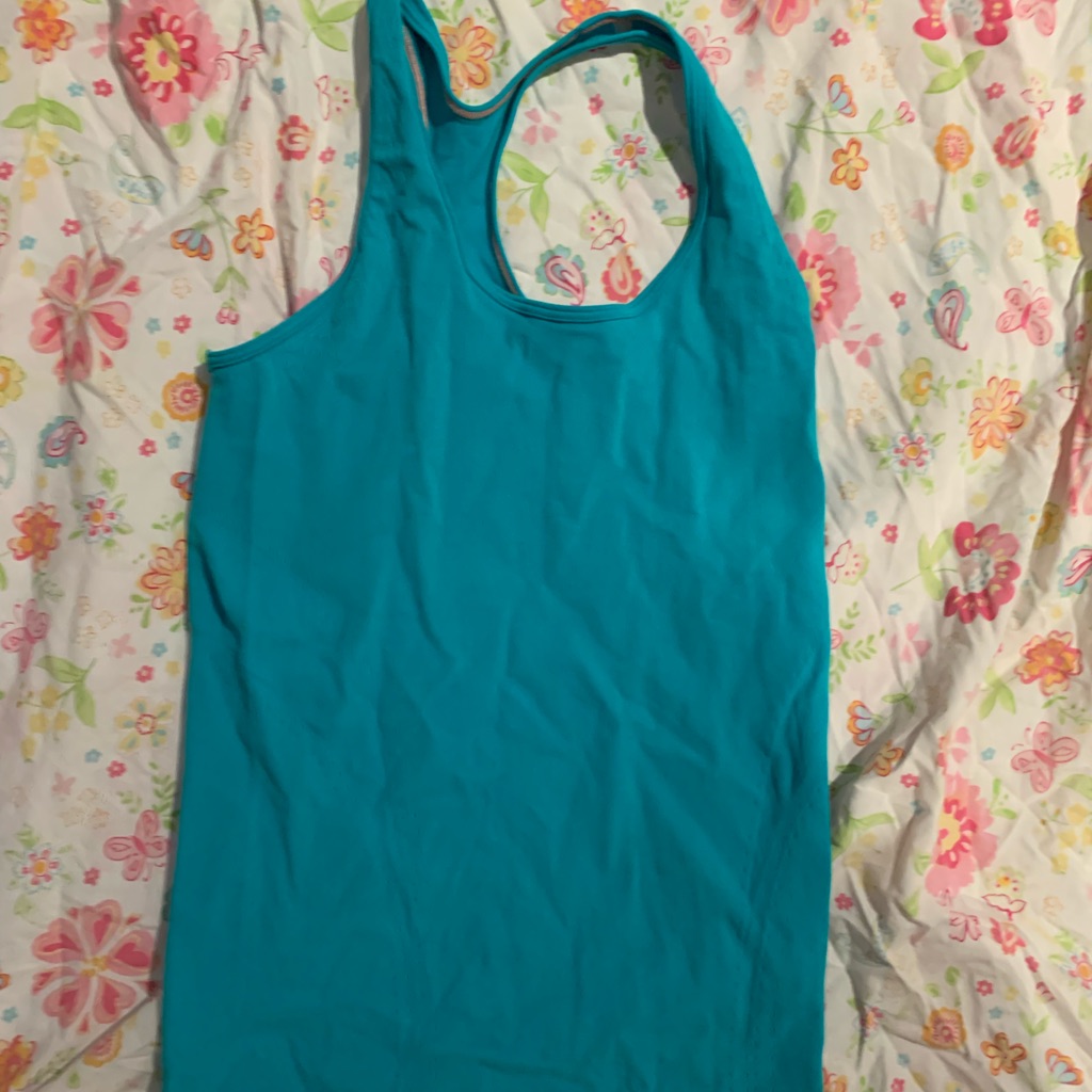 Ivivva Teal Tank Top Tag Cut Out Size 12